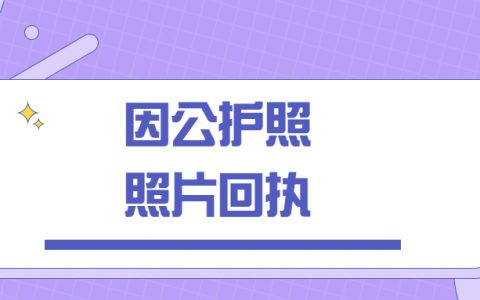 因公护照照片回执是什么意思？