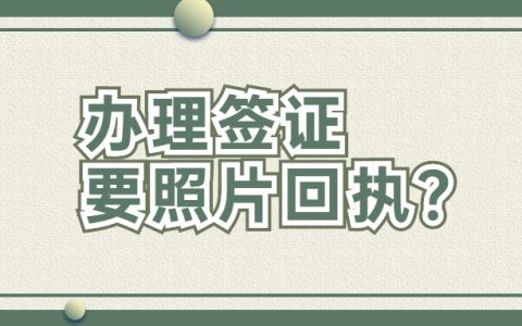 只办理签注要照片回执吗？