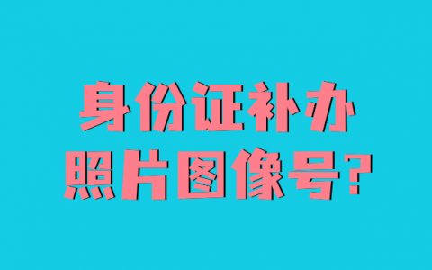 身份证补办照片图像号