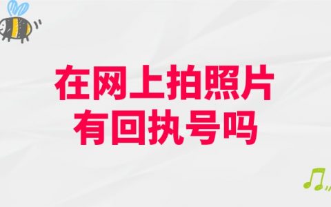 自己在网上拍的照片有回执号吗