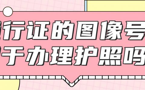 港澳通行证的图像号可用于办理护照吗？